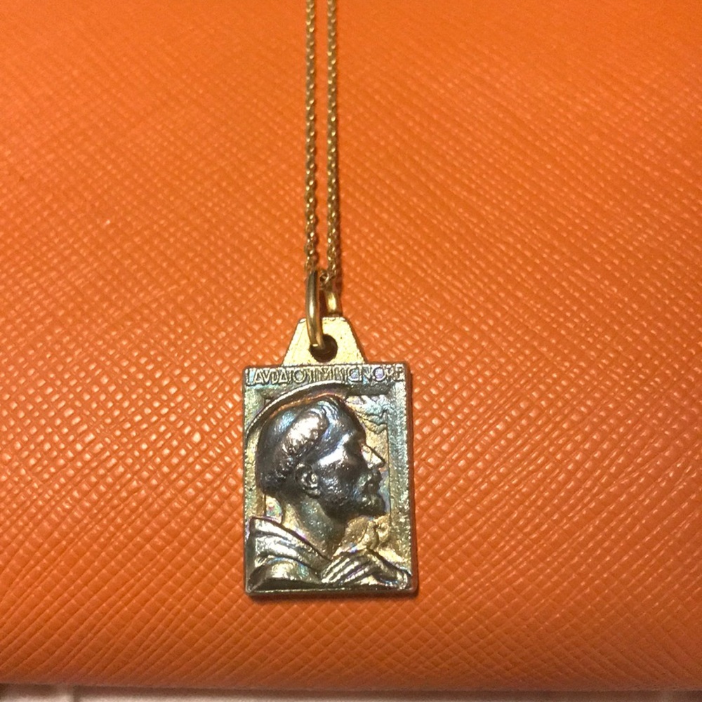 Chunky square pendant